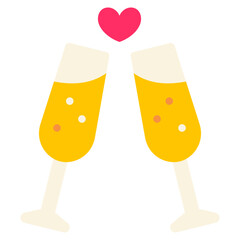 champagne flat icon