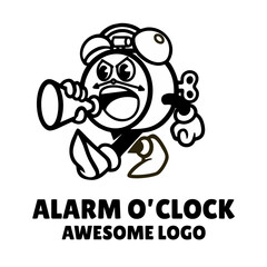 Illustration vector graphic of Alarm O'clock, good for logo design