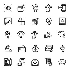 Outline icon for Loyalty