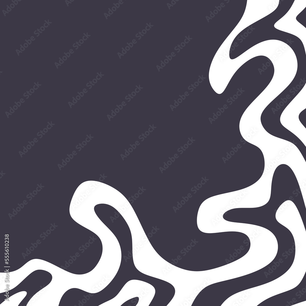 Poster abstract background with cute wavy line pattern and with some copy space area