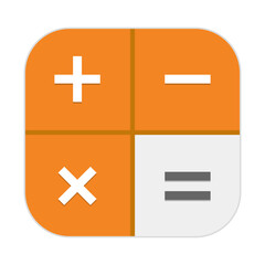 Fototapeta premium Flat design calculation icon. Calculator icon. Computation. Vector.