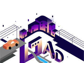 Fototapeta premium city background one