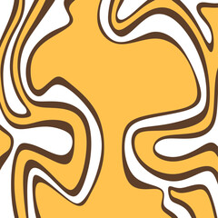 Minimalist background with cute wavy lines pattern and with some copy space area