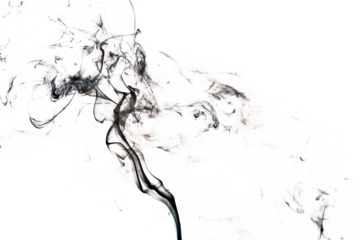Smoke effect texture. Transparent background. Isolated. Smokey and mistic effect. Spirit wave. PNG image.