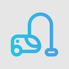 Vacuum cleaner icon in gradient style about furniture, use for website mobile app presentation