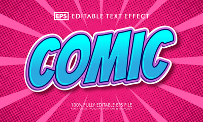 comic editable text effect