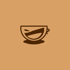coffee themed logo, modern trend, suitable for tattoo, mascot, icon, company, business, logo, brand, etc