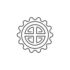 The Mooncake theme icon is suitable for web, apk or additional ornaments for your projects about Chinese New Year