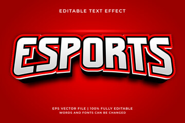 Esport gaming 3d editable text effect