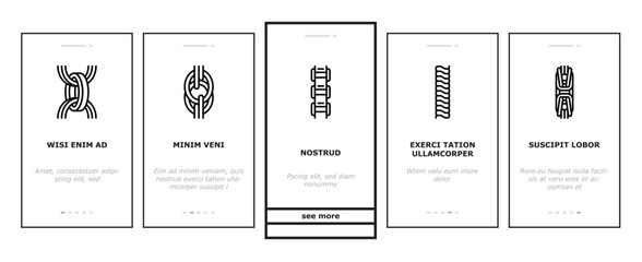 chain metal connection link onboarding mobile vector. steel object, element iron, strong abstract strength, security metallic shiny silver chain metal connection link illustrations