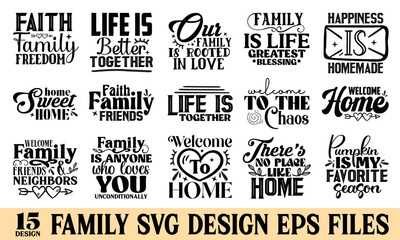 Fototapeta premium Family SVG Design