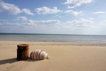 Fototapeta na wymiar 環境問題、石垣島の海の現実