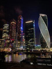 country skyline at night