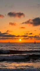 sunrise over the sea/ new year