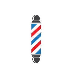 barber pole icon vector illlustration design. the barbershop cylinder lights turned and lit
. Classic Barber shop Pole isolated on a white background
