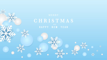 Merry Christmas on snowflake  background  , Flat Modern design , illustration Vector EPS 10
