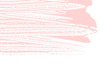 Grunge texture. Distress pink rough trace. Favorable background. Noise dirty grunge texture. Exquisite artistic surface. Vector illustration.