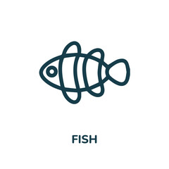 fish icon vector. sea animal icon vector symbol illustration. Modern simple vector icon for your design. fishing icon vector	