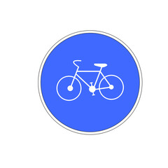 Panneau routier: Piste obligatoire pour cycles