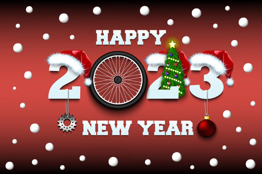 Happy New Year 2023 and wheel bike