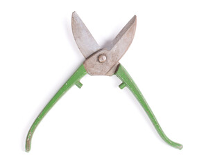 Old scissors, tool to cut in metal