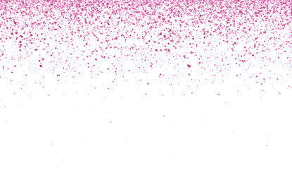 Pink falling particles isolated