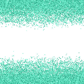 Turquoise glitter isolated PNG