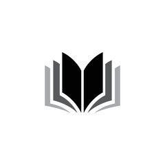 Book logo icon vector.