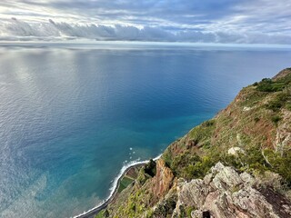 Blick vom Cabo Girao auf Madeira