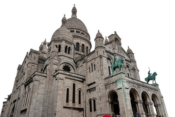 The Basilica of the Sacred Heart (fr.: Sacré-Cœur)б Paris, France - obrazy, fototapety, plakaty