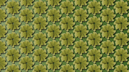 Green Foliage colored, Retro, Seamless, Pattern, geometric, background, to be used as decoration element texture (geometric, backdrop, shapes, repeated, to create unity and consistency)