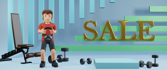 3D rendering of podium for fitness products health products or dietary supplement