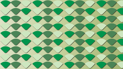 Green Foliage colored, Retro, Seamless, Pattern, geometric, background, to be used as decoration element texture (geometric, backdrop, shapes, repeated, to create unity and consistency)