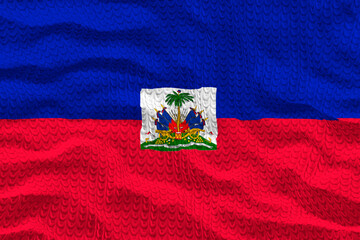National flag  of Haiti. Background  with flag  of Haiti