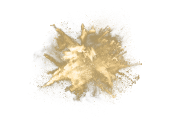Golden powder explosion 