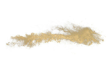 Fototapeta na wymiar Golden powder explosion 