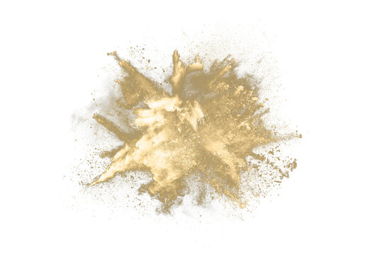 Golden powder explosion 