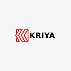 Letter K Simple Monogram Logo