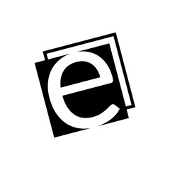 Book vector logo design, ebook, abstract art