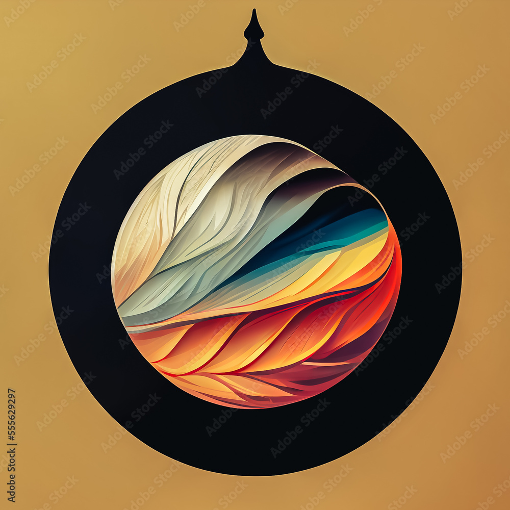 Poster abstract background with elements