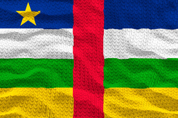 National flag ofCentral Arican Republic. Background  with flag ofCentral Arican Republic