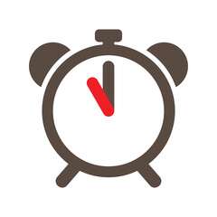 Clock timer simple icon , alarm icon, time vector illustration.
