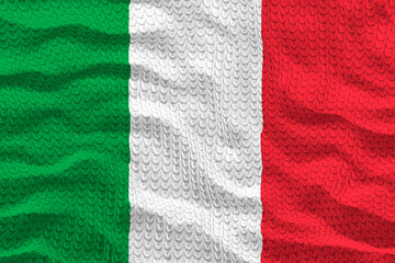 National Flag of Italy. Background  with flag  of Italy.