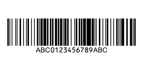 Code 128 barcode isolated PNG