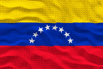 National flag of Venezuela. Background  with flag of Venezuela.