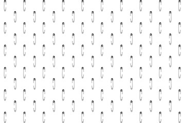 Seamless Motifs Pattern Inspired by Safety Pin for Decoration, Background, Website, Ornate, Fashion Pattern, Graphic Design Element. Vector Illustration