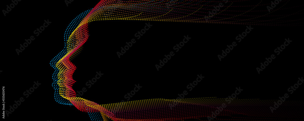 Poster artificial intelligence. technology web background. virtual concept