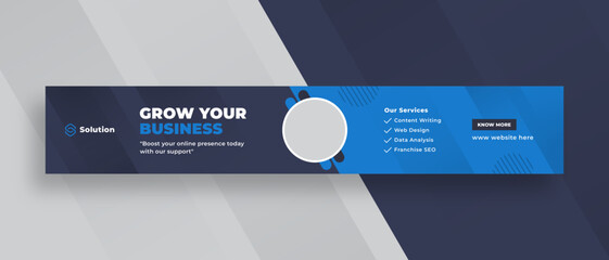 Digital marketing large web banner, social cover template or corporate business banner template