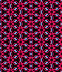 Fototapeta premium Multi color seamless abstract pattern. Background and backdrop. Multi Colored. Colorful ornamental design. Colored mosaic ornaments. Vector graphic illustration. EPS10.