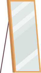 Modern rectangle full length mirrors flat icon